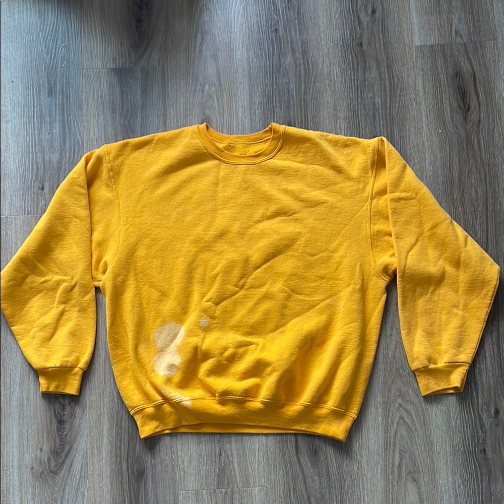 Vintage 90s Yellow Crewneck Sweater